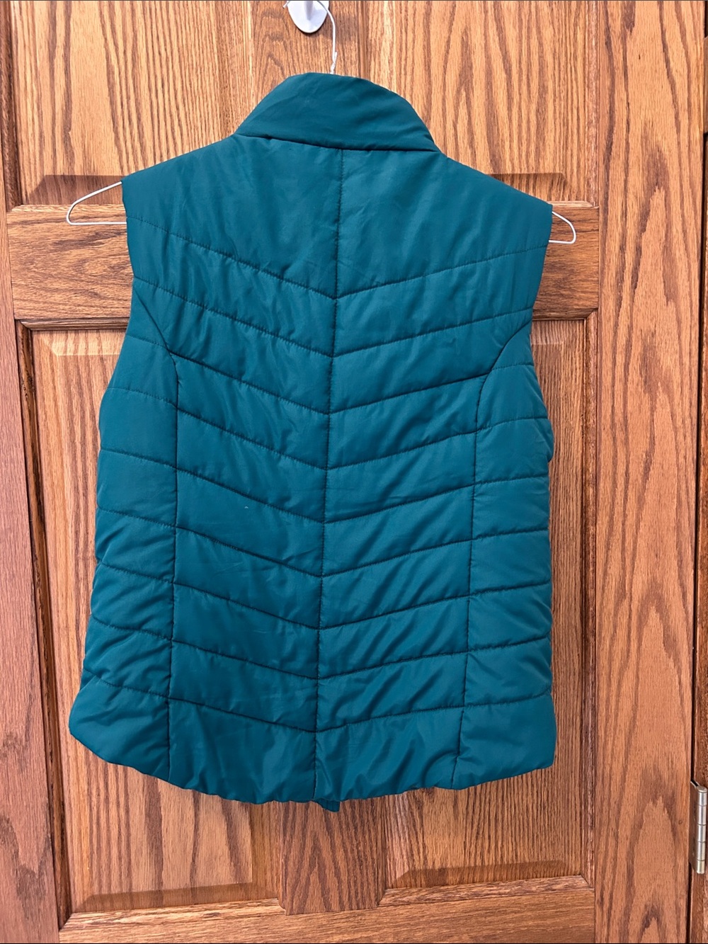 Aeropostale hunter Green Quilted Puffer Vest image 4